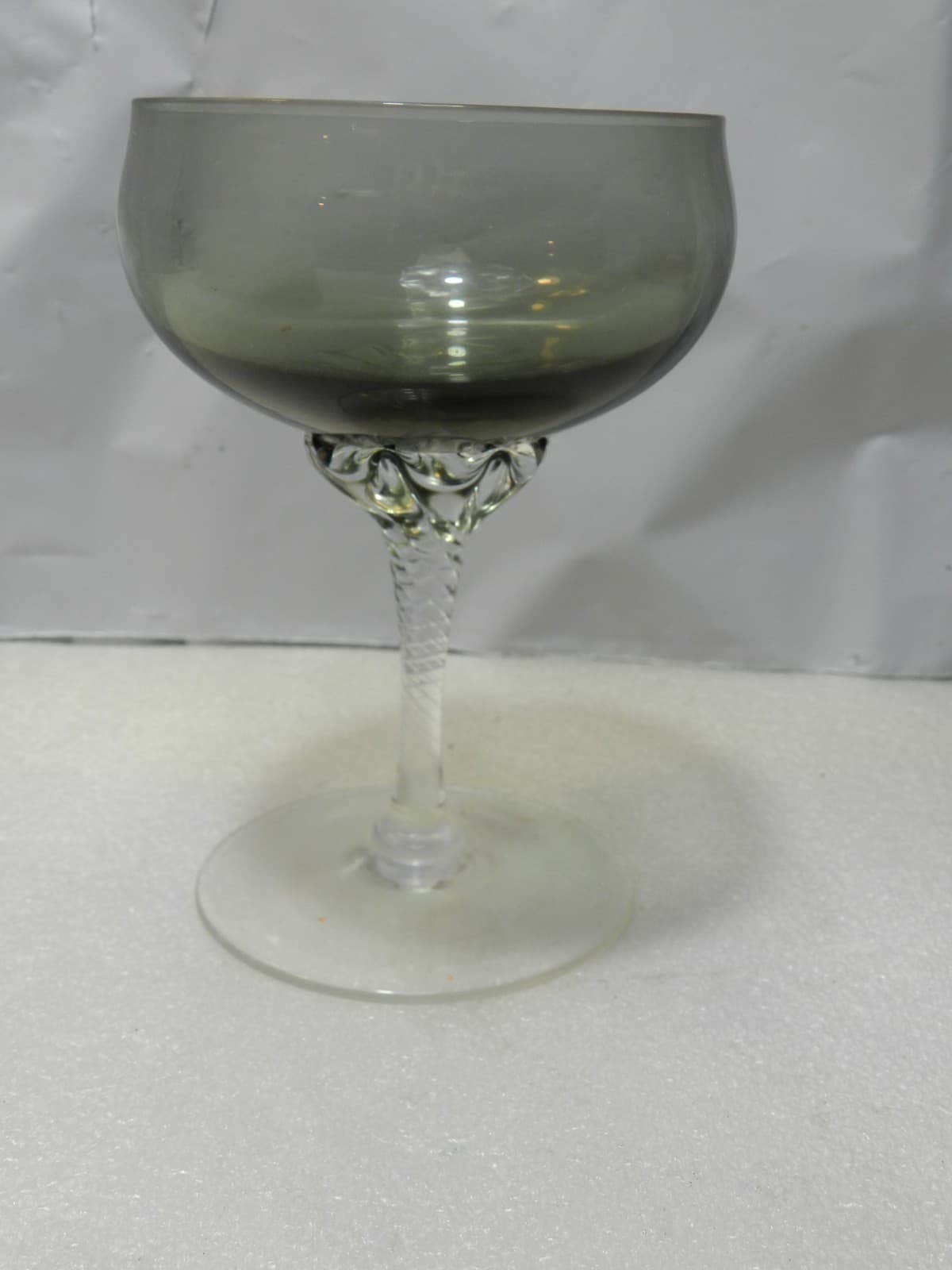 4 Vintage Coronation Smoke Champagne 5" Tall Cordial Glasses by Sasaki B29K - Thumbnail 2