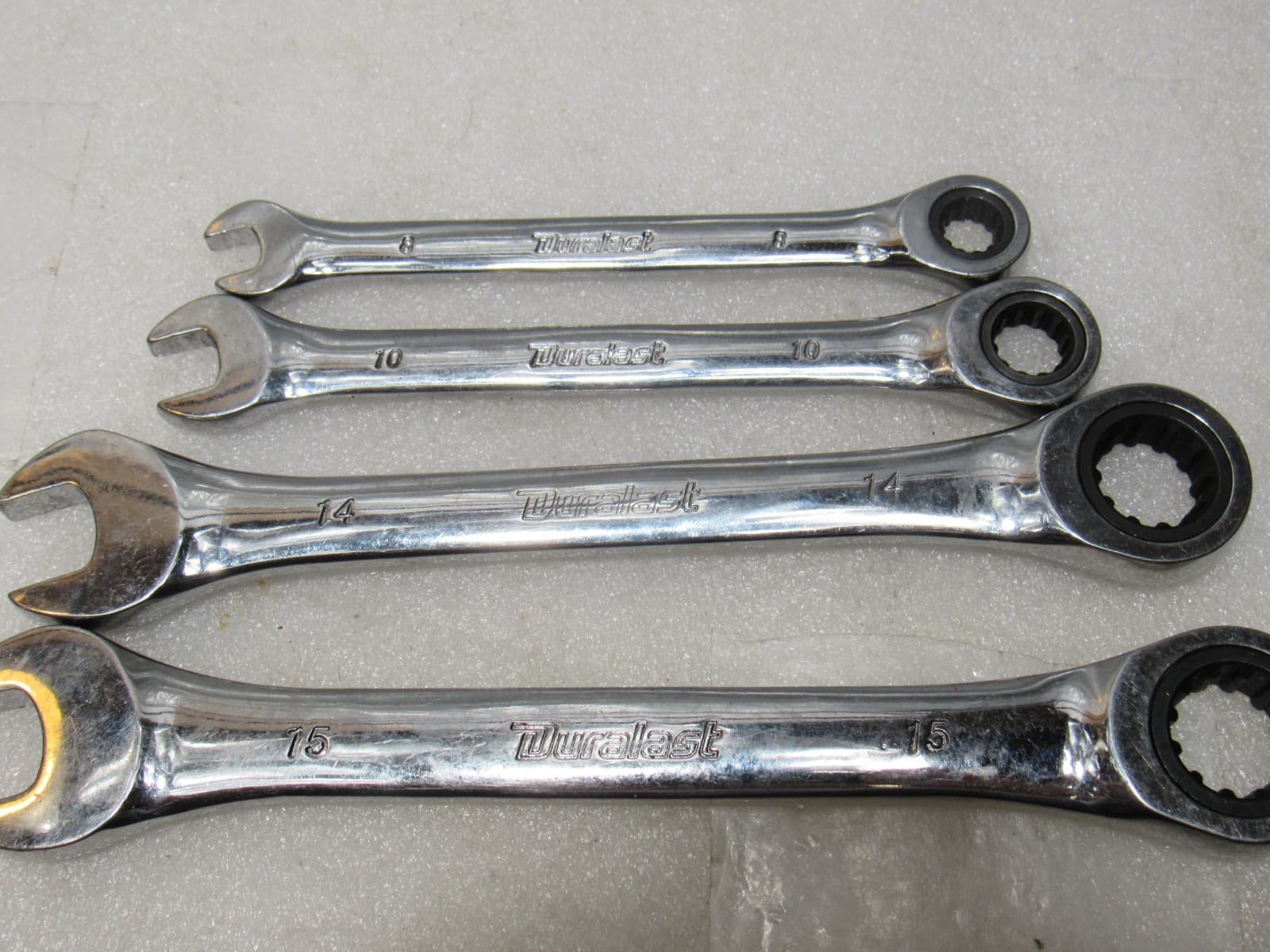 13 PC DURALAST SAE & mm COMBINATION WRENCH Flex Head Ratchet Mixed Set (J42K) - Thumbnail 8