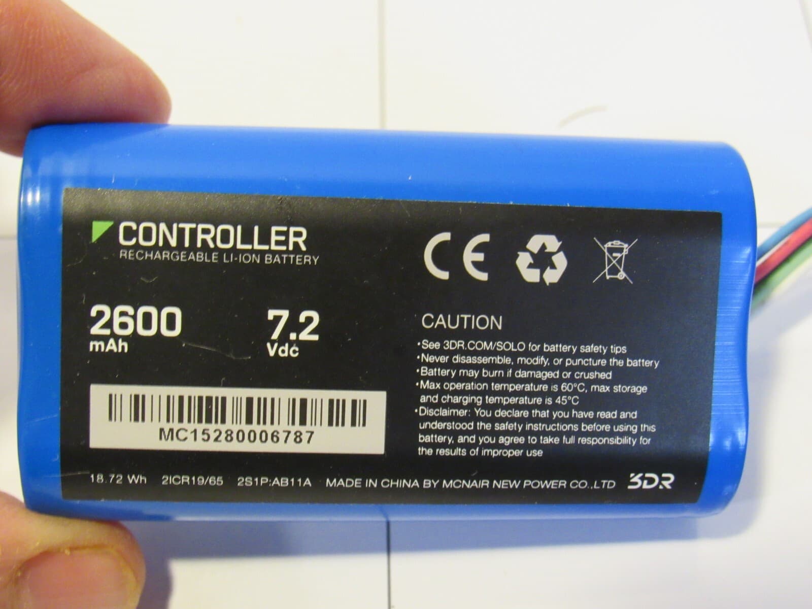 Kastar 3D Robotics AB11A Replacement Battery for 3DR Solo Controller C29M - Thumbnail 2