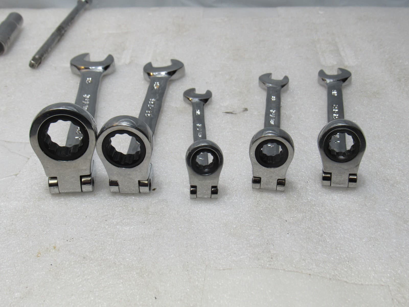 13 PC DURALAST SAE & mm COMBINATION WRENCH Flex Head Ratchet Mixed Set (J42K) - Thumbnail 17