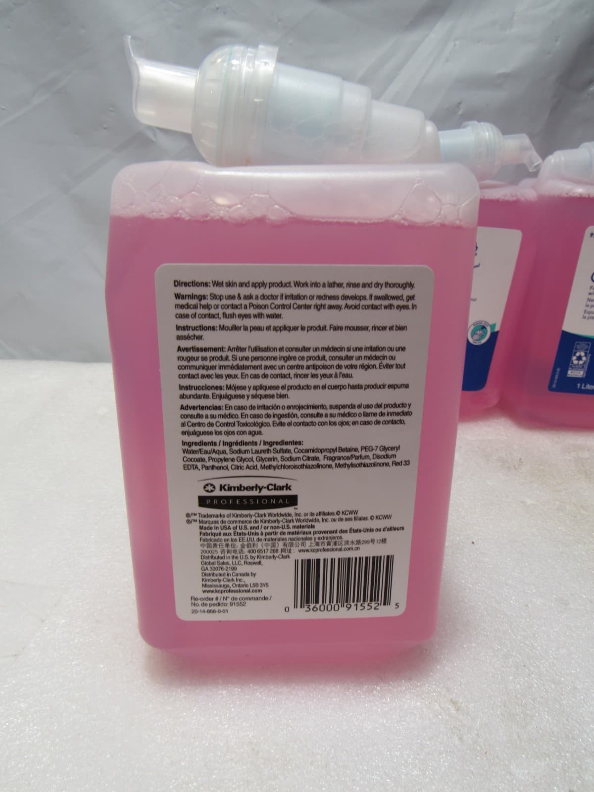 5 Refills Scott Foam Skin Cleanser with Moisturizers 1 Liter Refills (G34K) - Thumbnail 4