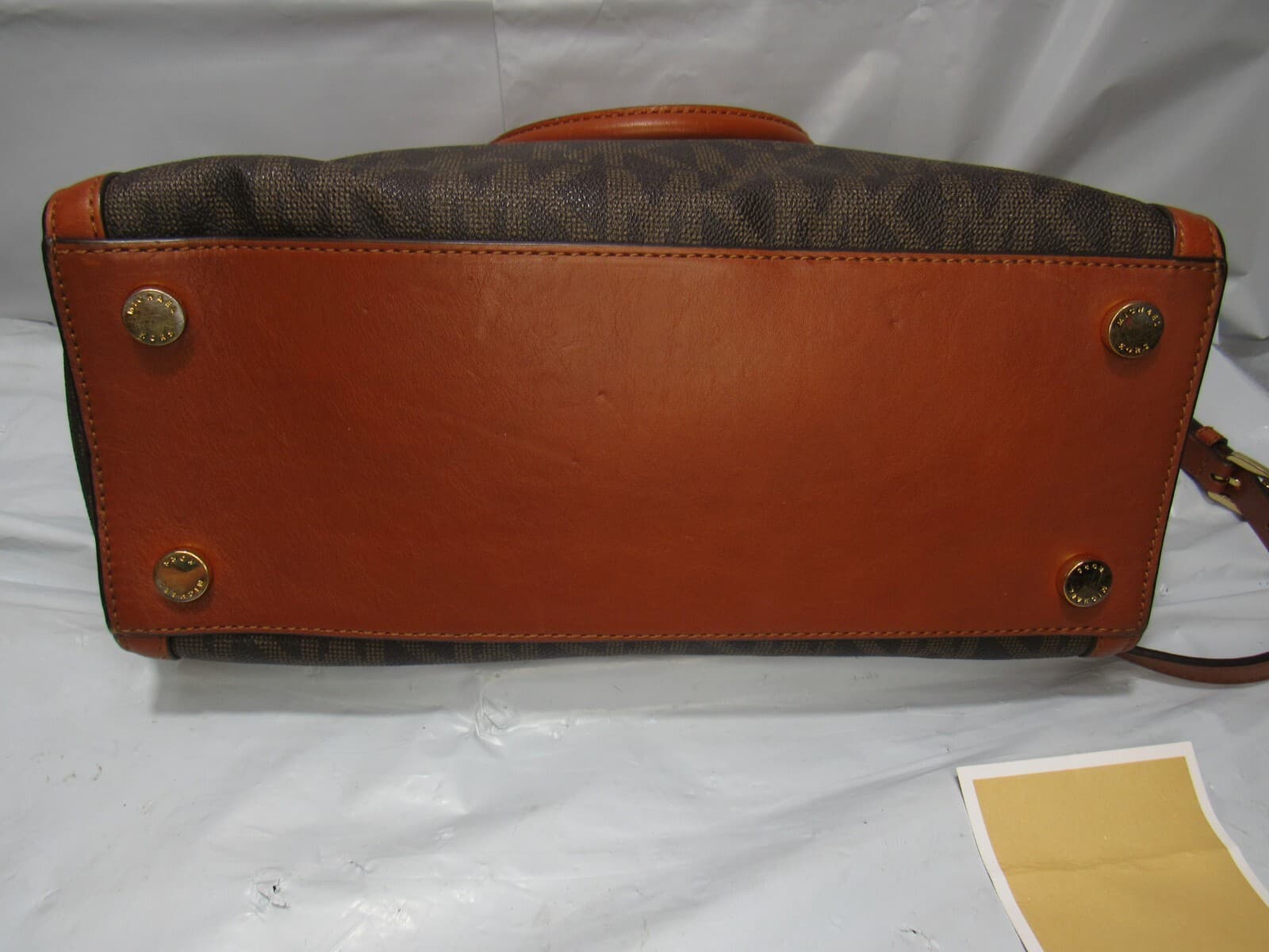 Michael Kors Large Selma Signature Logo Satchel Handbag Brown (P29M) - Thumbnail 5