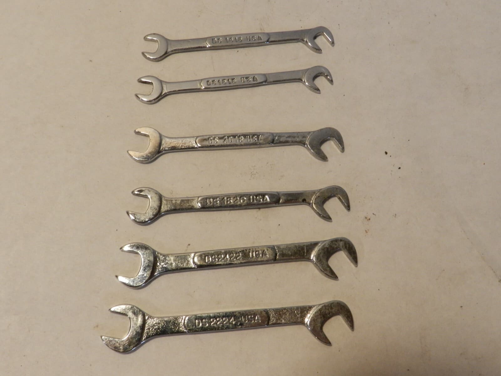 Snap On 6 PC Open End Ignition Wrench Set DS 2224 2422 1820 2018 1516 1615 i71 - Thumbnail 5