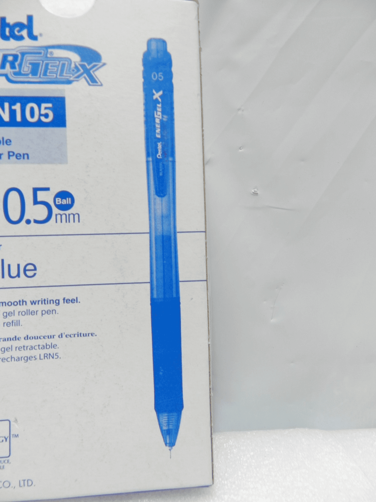 12 Pentel BLN105C 0.5 mm EnerGel-X Retractable Gel Pen - Blue Ink New E99K - Thumbnail 6