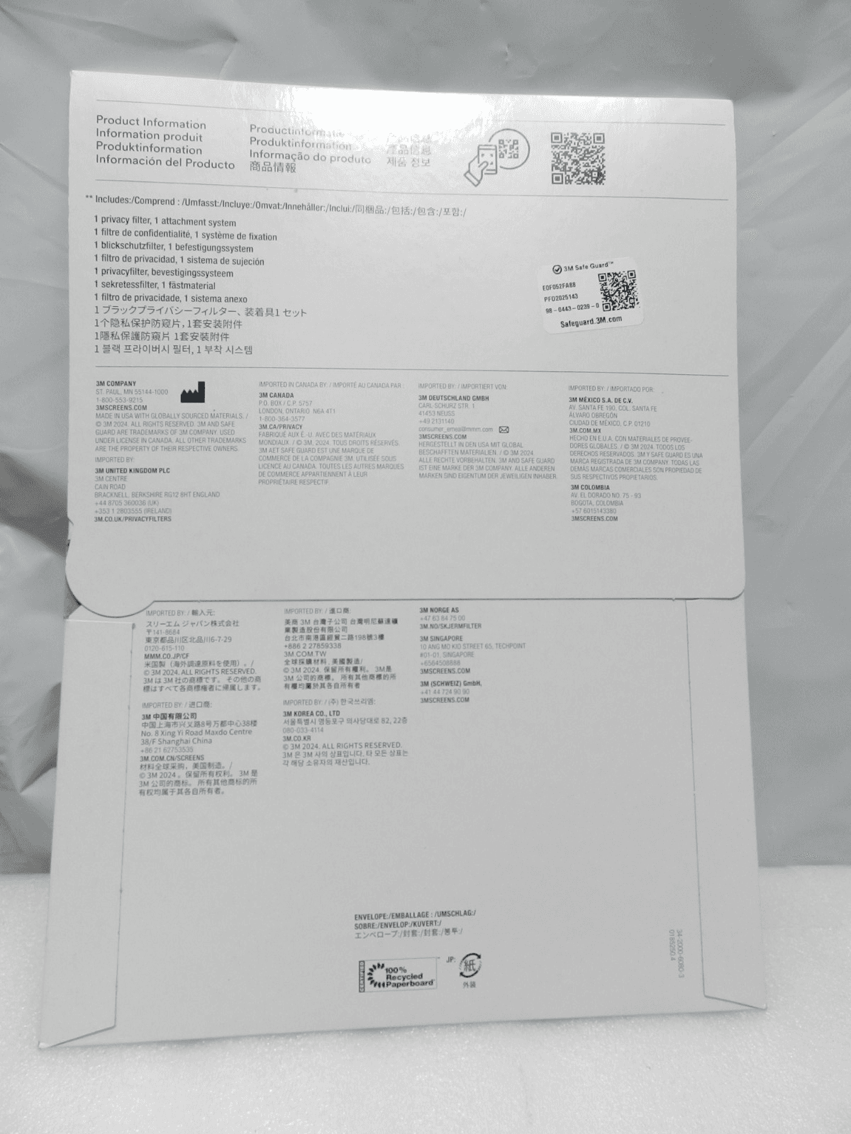 3M Privacy Blackout Frameless Privacy Filter 15" Notebook Monitor PF150C3B (E98K - Thumbnail 4