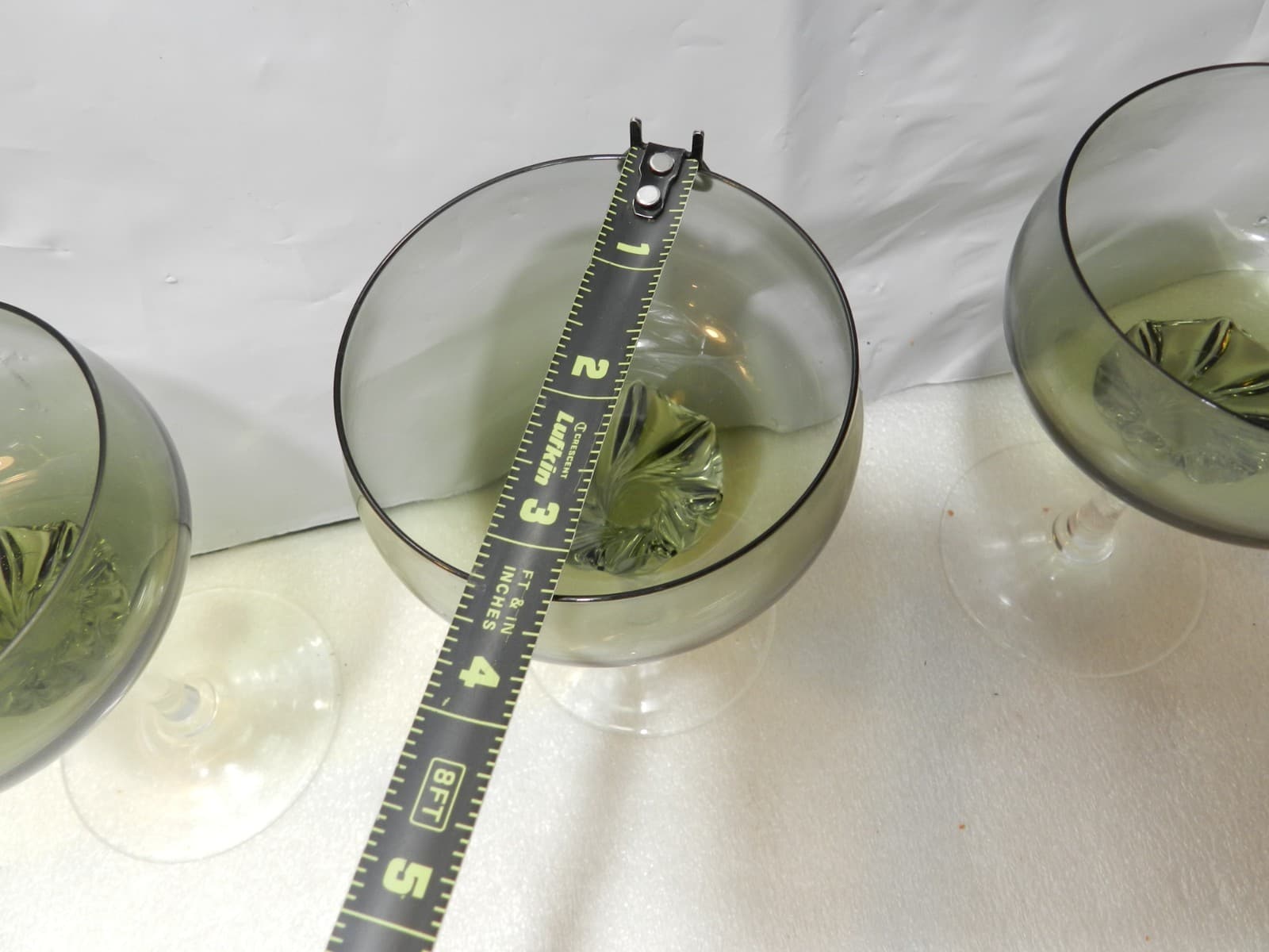 4 Vintage Coronation Smoke Champagne 5" Tall Cordial Glasses by Sasaki B29K - Thumbnail 5