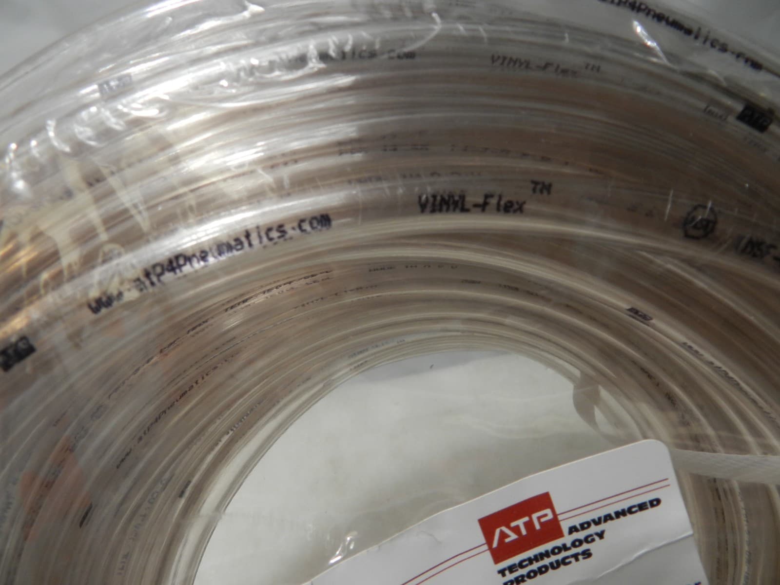 ATP Vinyl-Flex PVC Plastic Tubing PVC14-38ANA 1/4''ID x 3/8''OD 100' Clear (L10K - Thumbnail 4
