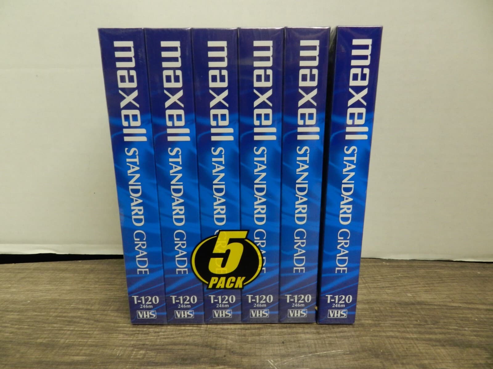 6 Maxwell VHS T-120 VCR Video Cassette Standard Grade 6 Hour SEALED D16J - Thumbnail 4