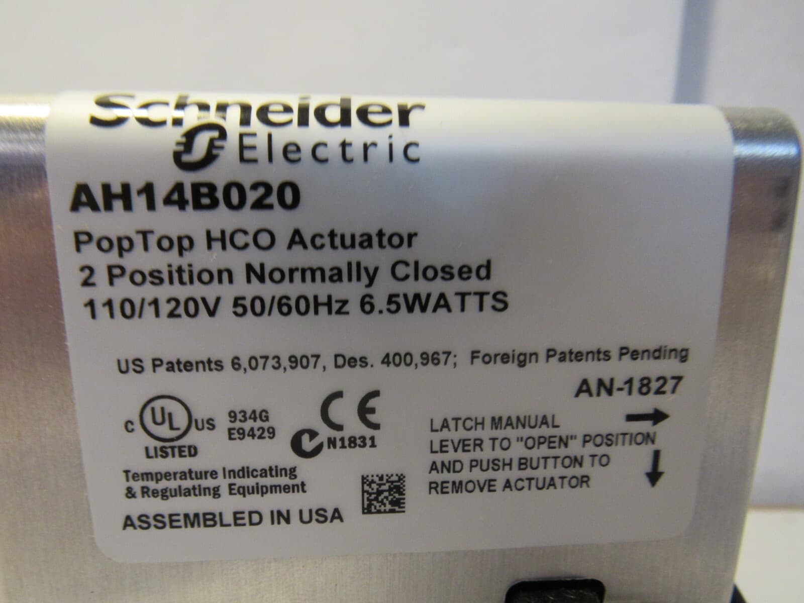 Schneider Erie PopTop HCO Valve Assem. VS3325H14B020 110/120V 3 Way 3/4" NPT N70 - Thumbnail 2