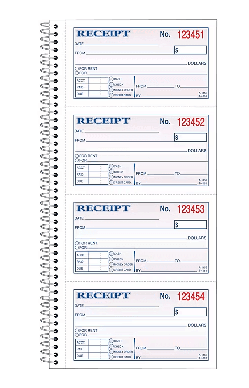 Adams SC1152 Carbonless Receipt Book 5 1/4" x 11" 2-Part - 5 NEW BOOKS (L9K) - Thumbnail 9