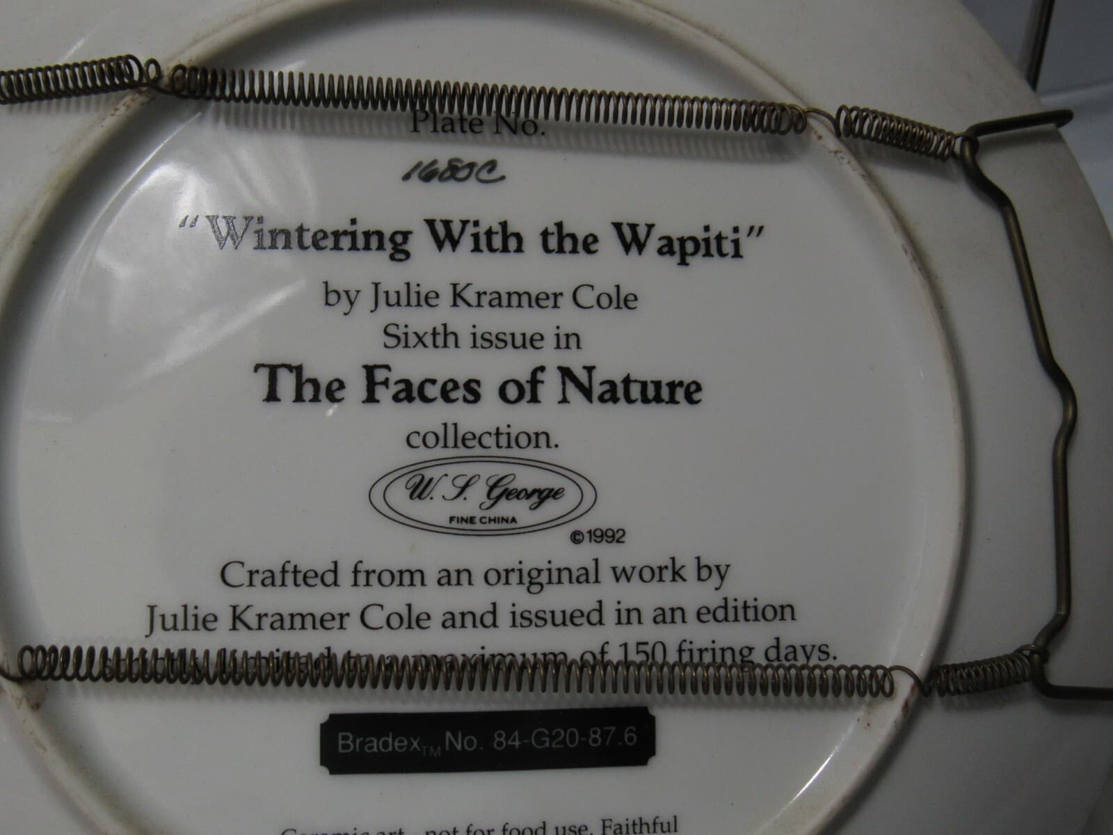 Julie Kramer Cole 1992 The Faces Of Nature Plates W.S. George (P39M) - Thumbnail 12