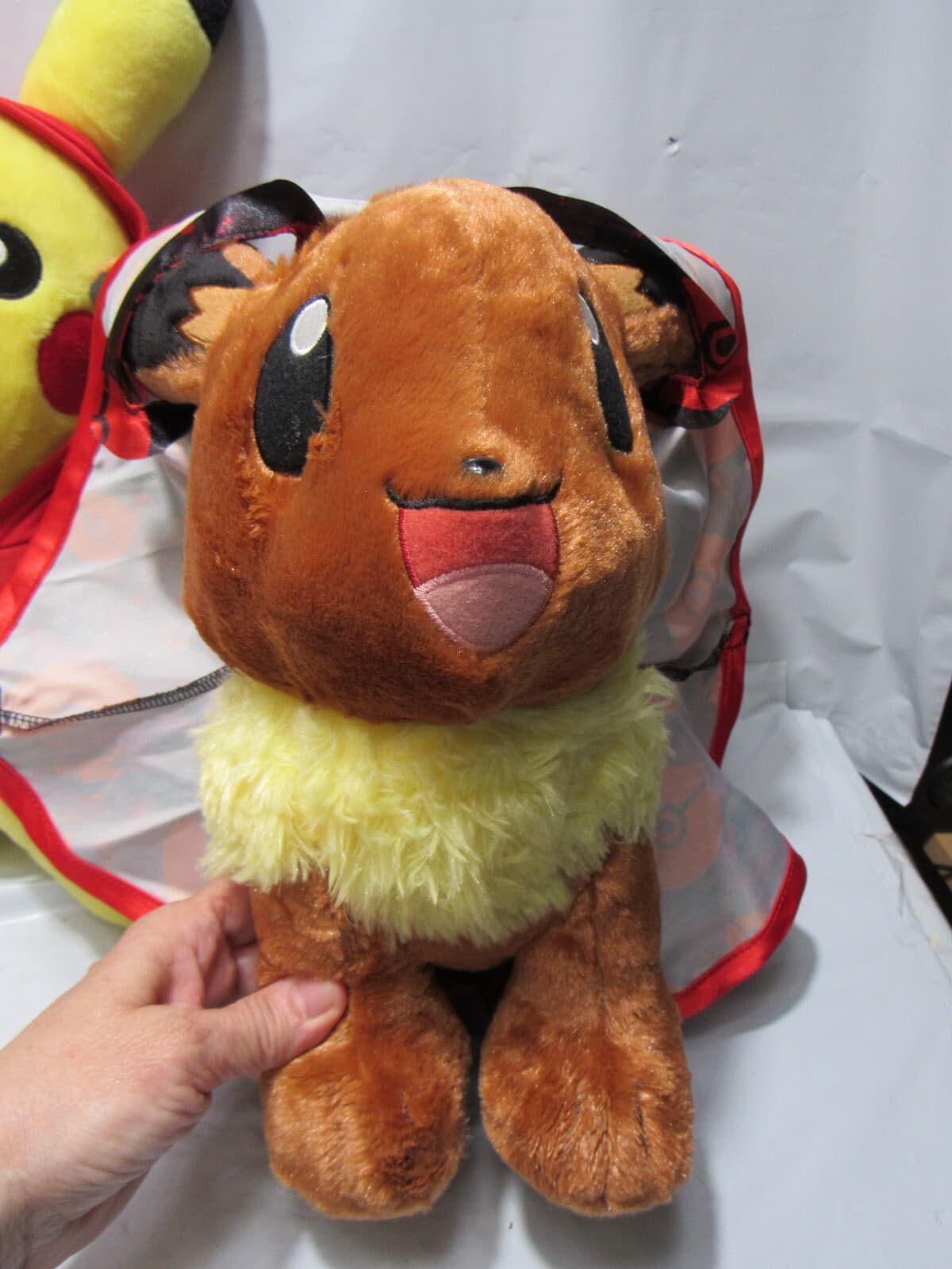 Build A Bear Pokemon Eevee / Pikachu Plush Stuffed Animal 16" Sound P36M - Thumbnail 10