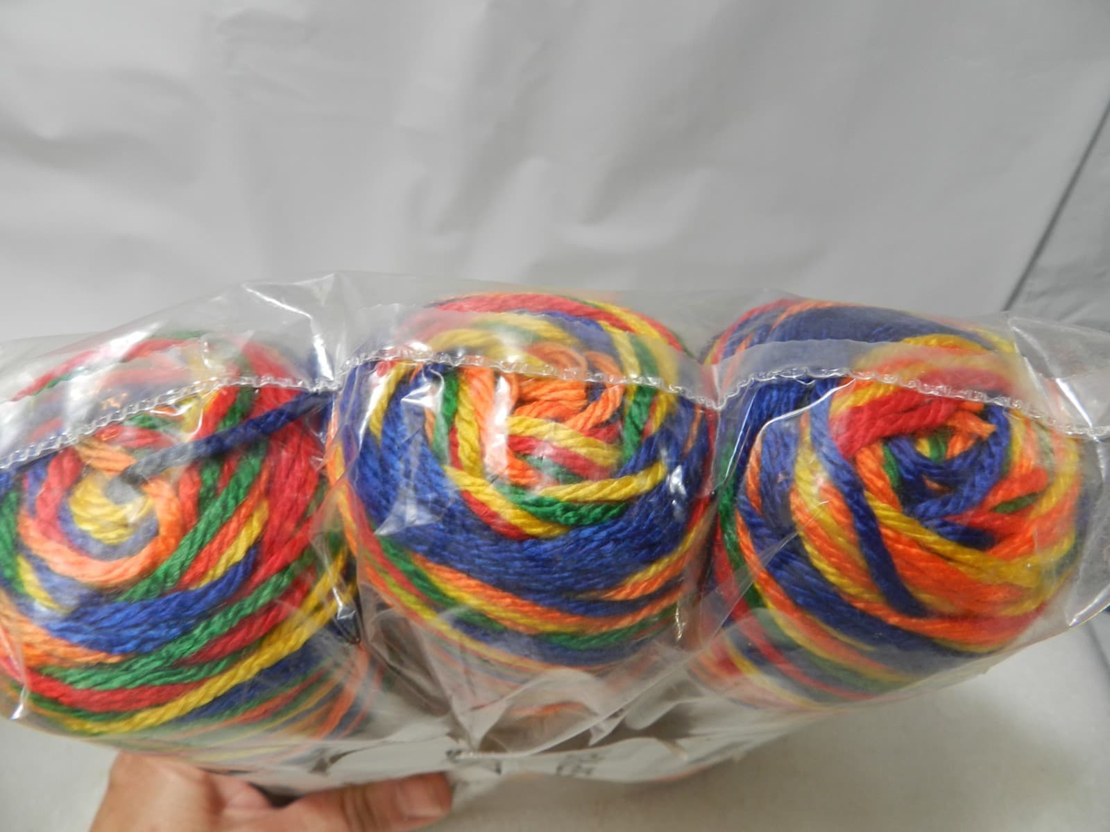 3 Caron Simply Soft Paints Yarn RAINBOW BRIGHT Red Yellow Blue Orange Green L8K - Thumbnail 5