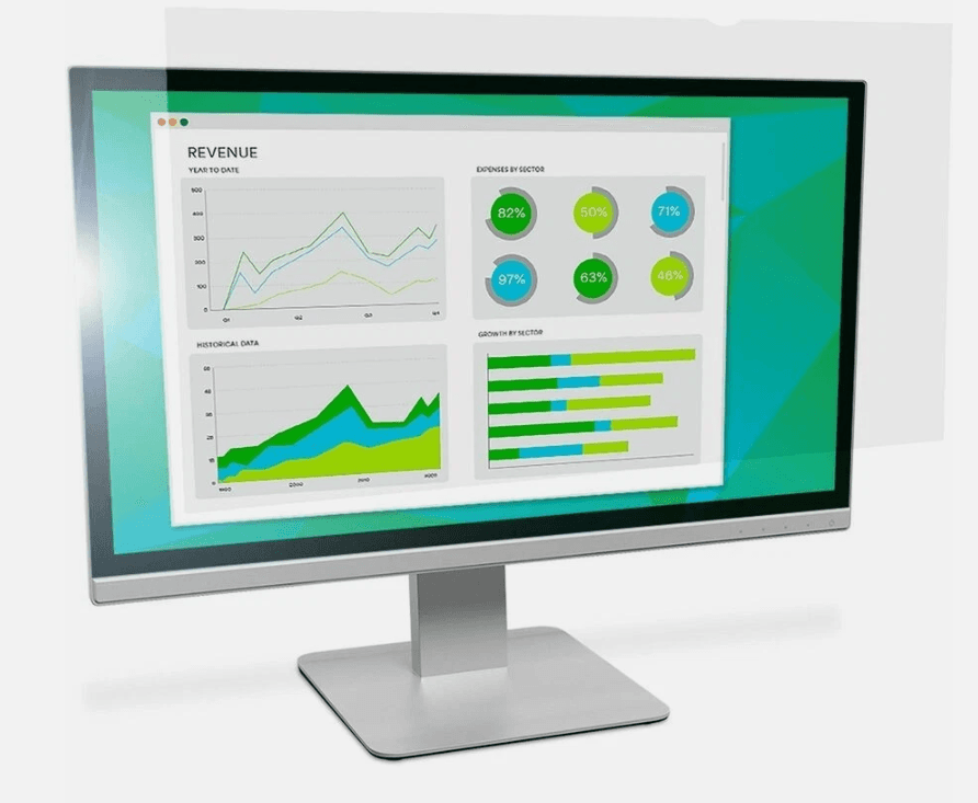 3M™ Anti-Glare Screen Filter for Monitors, 24" Widescreen (16:9), AG240W9B R64K - Thumbnail 2