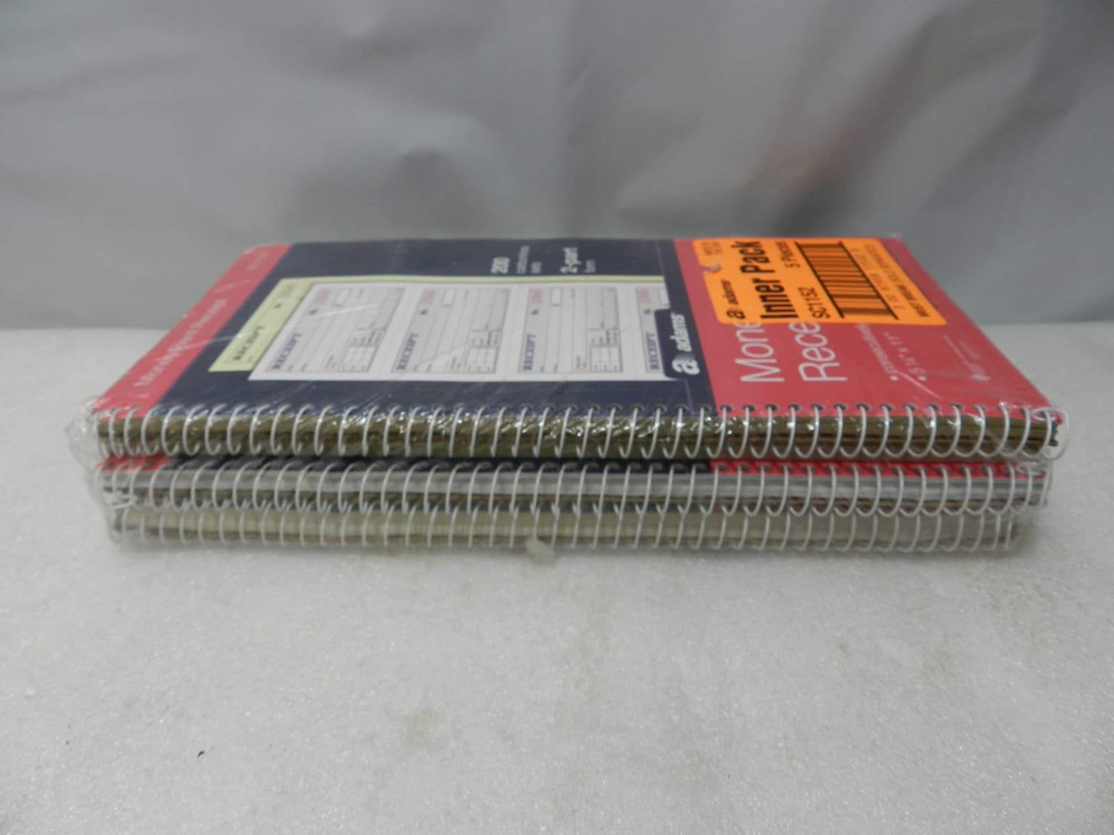 Adams SC1152 Carbonless Receipt Book 5 1/4" x 11" 2-Part - 5 NEW BOOKS (L9K) - Thumbnail 4