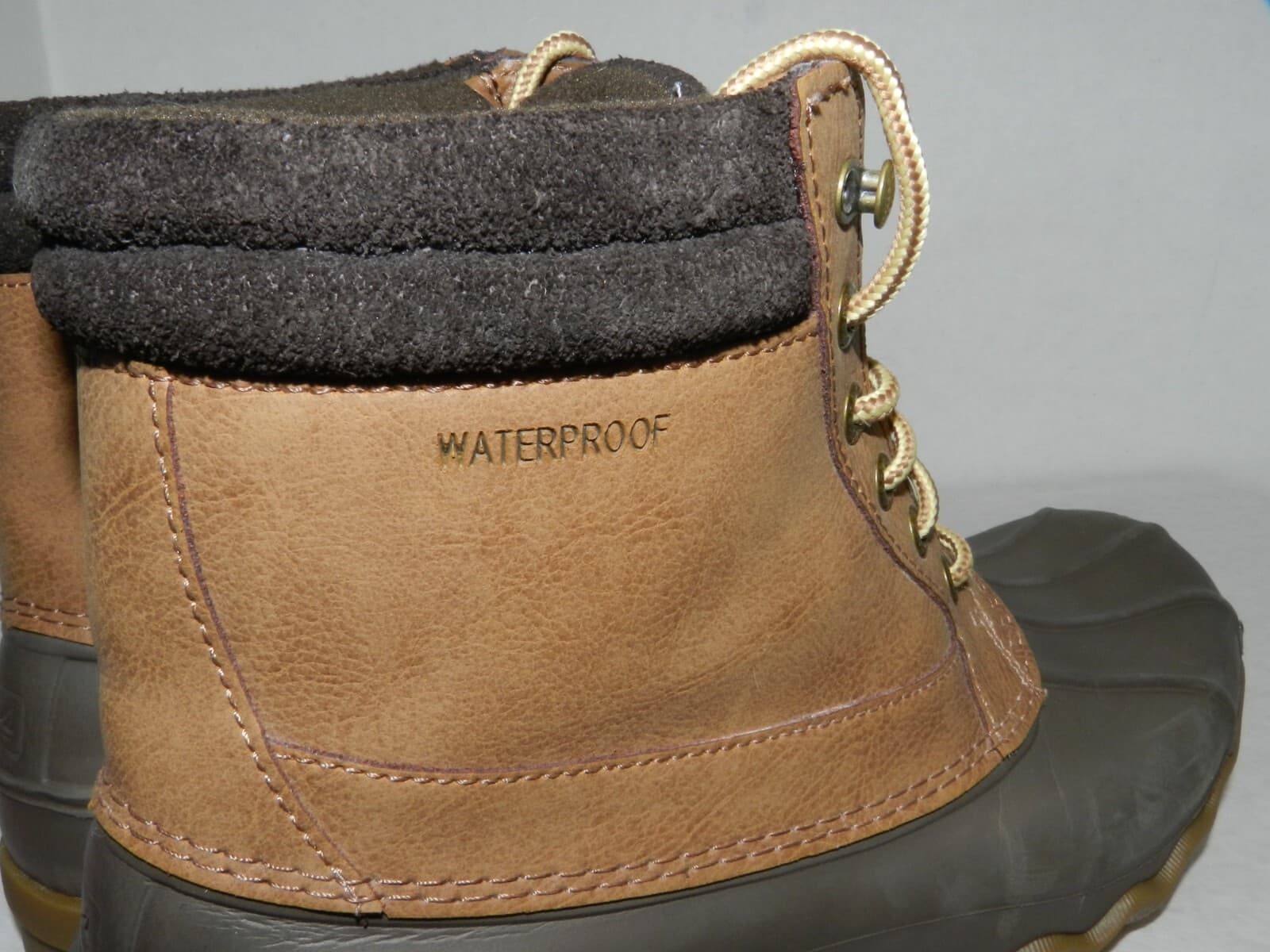 Sperry STS14140 Mens Brewster Brown Boots Ankle Waterproof - Size 8 - Thumbnail 6