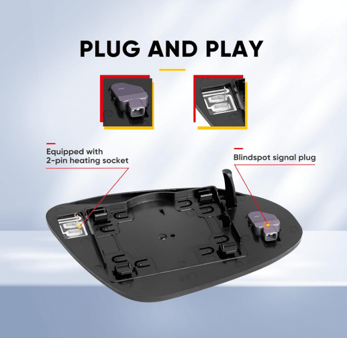 2012-2017 Toyota Camry Left Driver Side Heated Door Mirror Glass (J43K) - Thumbnail 5