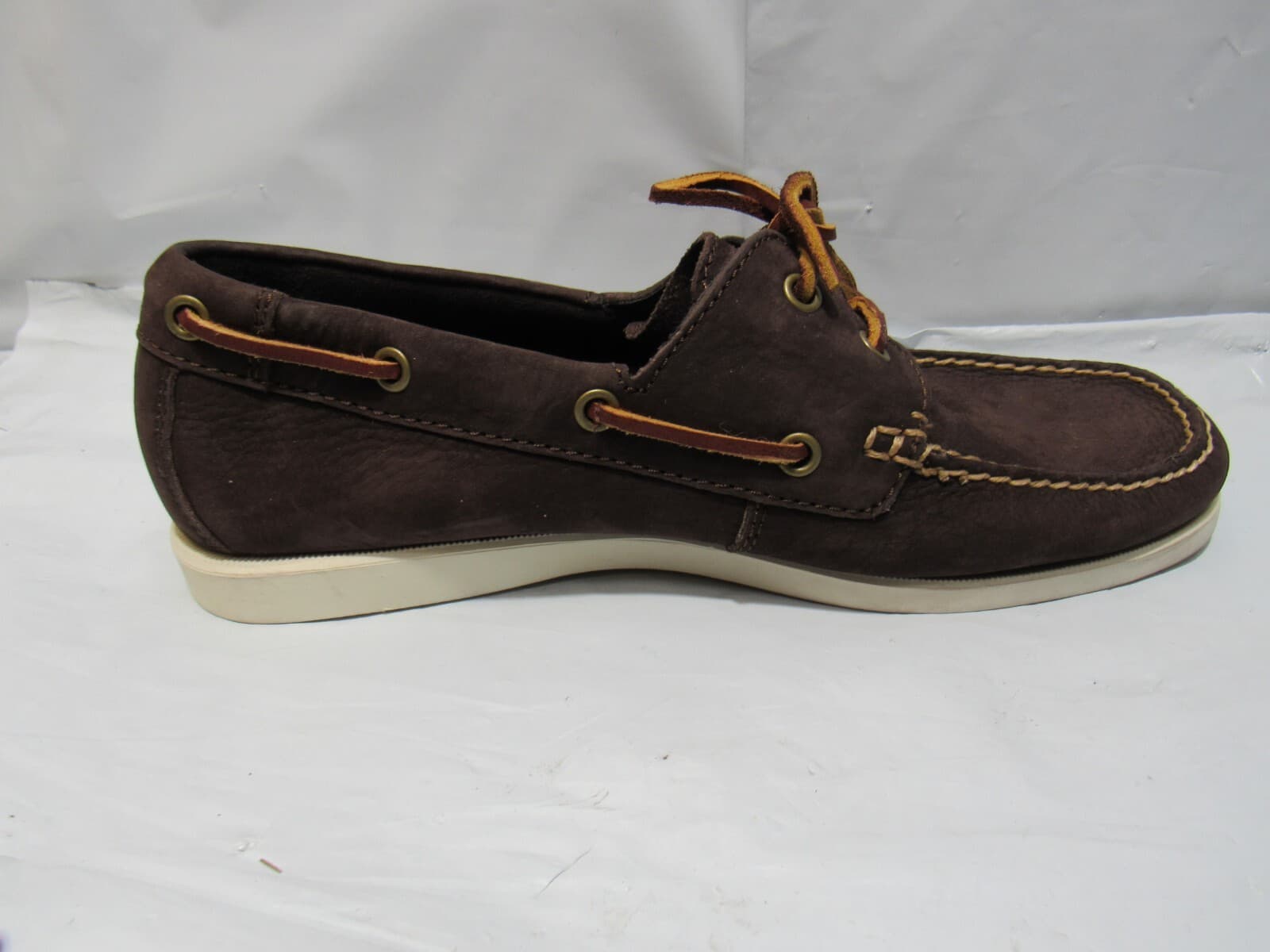 Eastland Yarmouth Dark Brown Leather Boat Shoes Mens Size 9 D (P47K) - Thumbnail 6