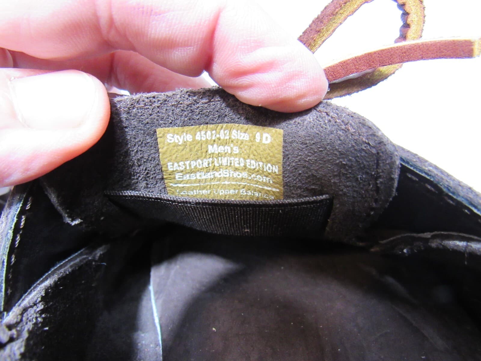 Eastland Yarmouth Dark Brown Leather Boat Shoes Mens Size 9 D (P47K) - Thumbnail 5