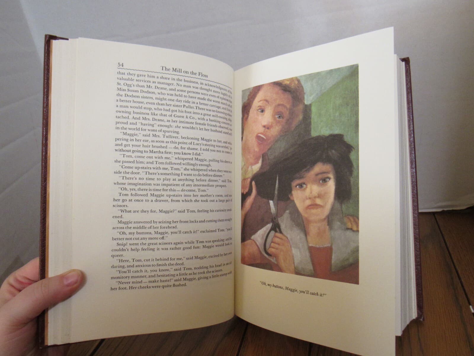 The Mill on the Floss by George Eliot Easton Press 1980 Hardcover Leather B53K - Thumbnail 6