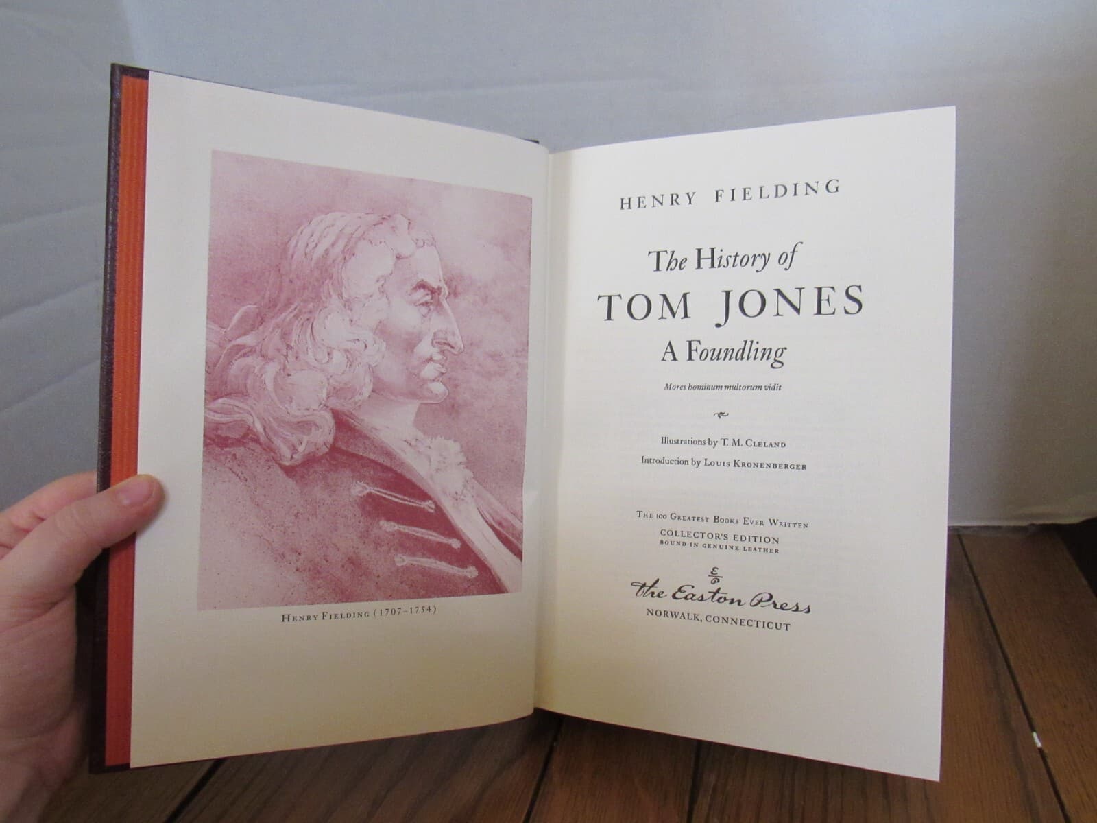 The History Of Tom Jones A Foundling By Henry Fielding Leather Easton Press B51K - Thumbnail 4
