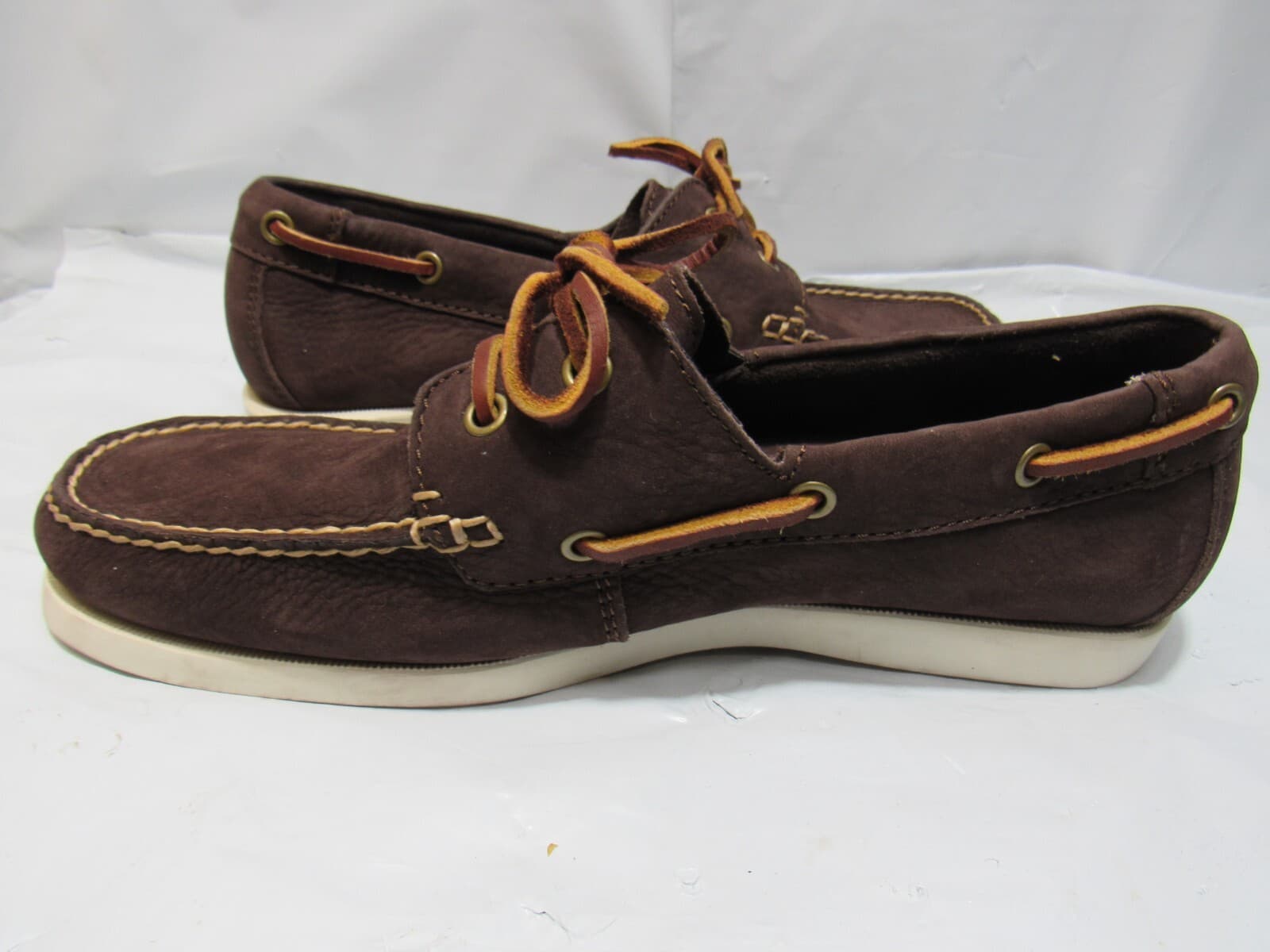 Eastland Yarmouth Dark Brown Leather Boat Shoes Mens Size 9 D (P47K) - Thumbnail 7