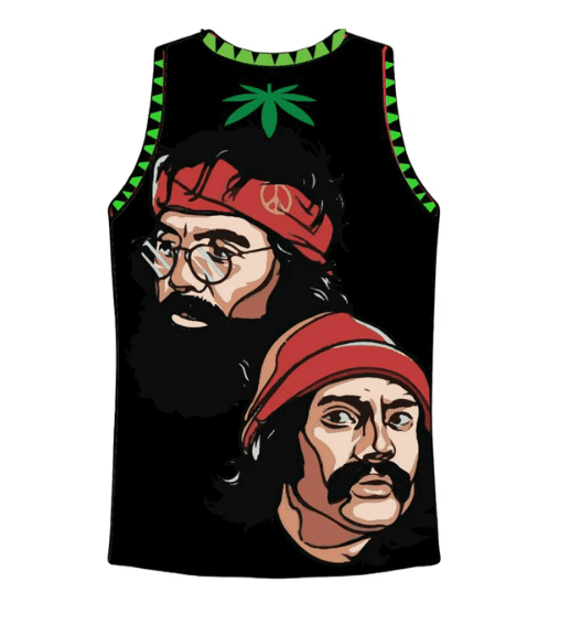 Headgear Classics Cheech and Chong Black Basketball Mens Tank Jersey XL (W75K) - Thumbnail 2