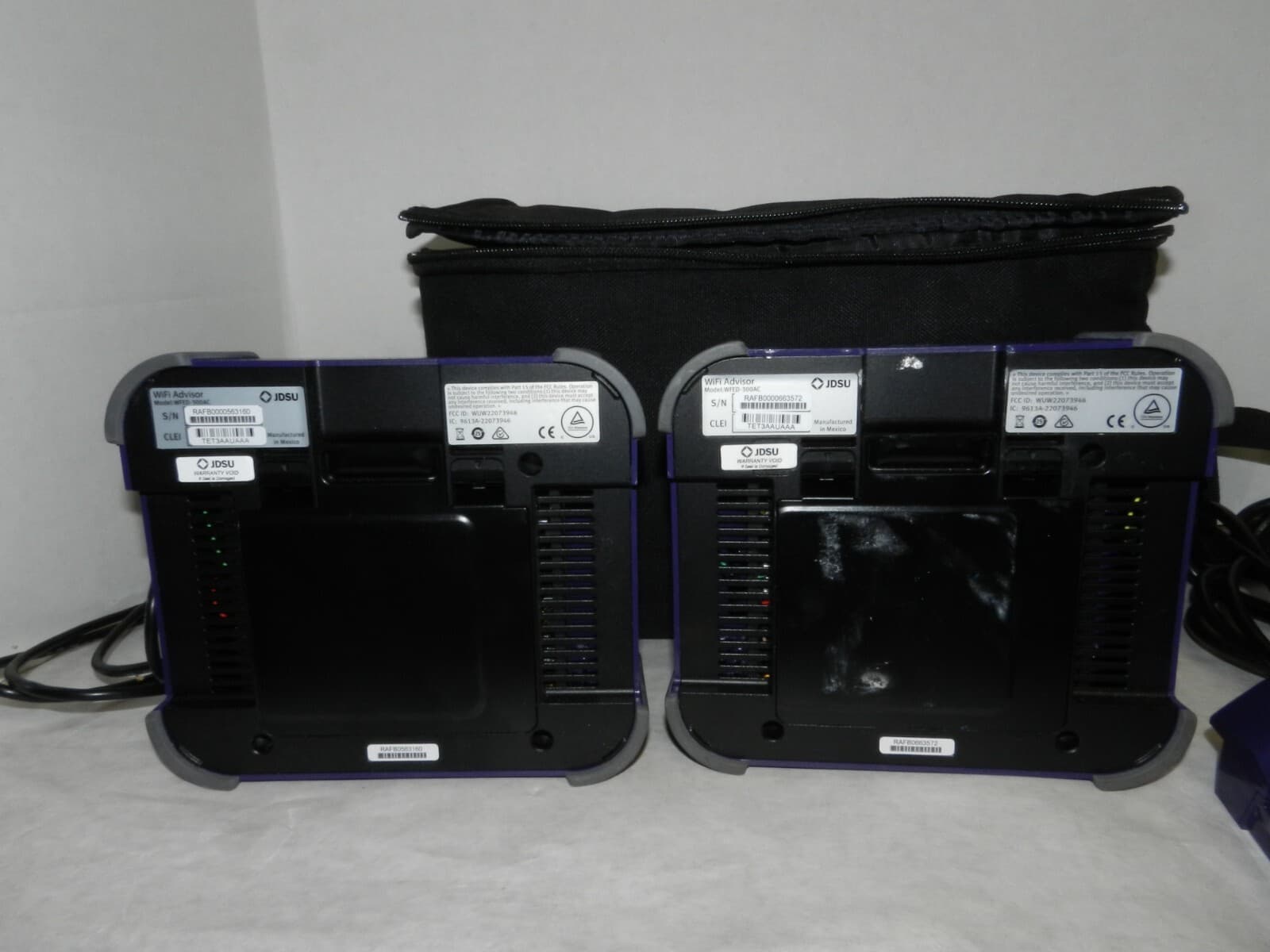 2 JDSU WFED-300AC WiFi Advisor Wireless LAN Analyzer, Battery & Case T14K - Thumbnail 3