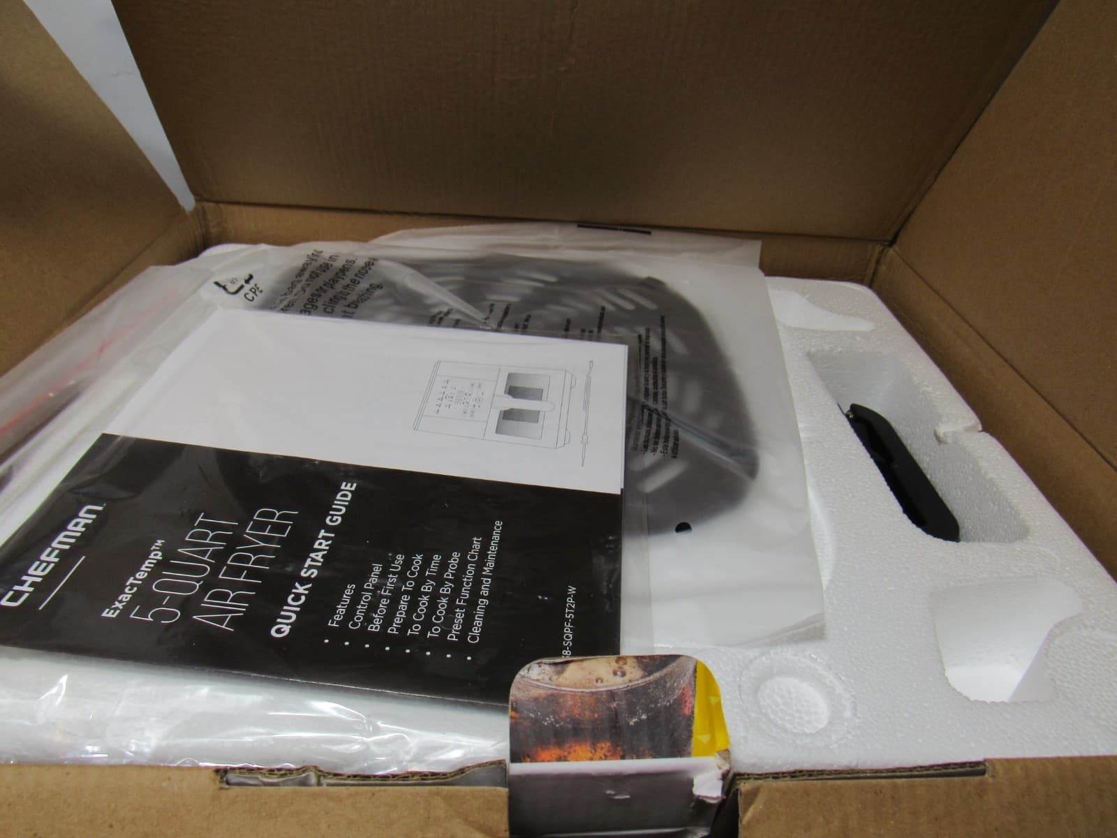 CHEFMAN 5-Quart Digital Air Fryer w/ Temperature Probe Easy View Black (U67K) - Thumbnail 12