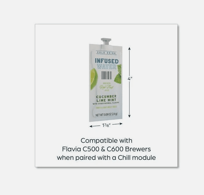 Flavia Cucumber Lime Mint Infused Water Freshpack, 100/Carton 10/25 Y69K - Thumbnail 5