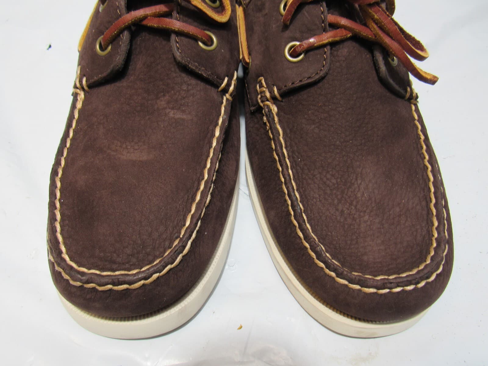 Eastland Yarmouth Dark Brown Leather Boat Shoes Mens Size 9 D (P47K) - Thumbnail 2
