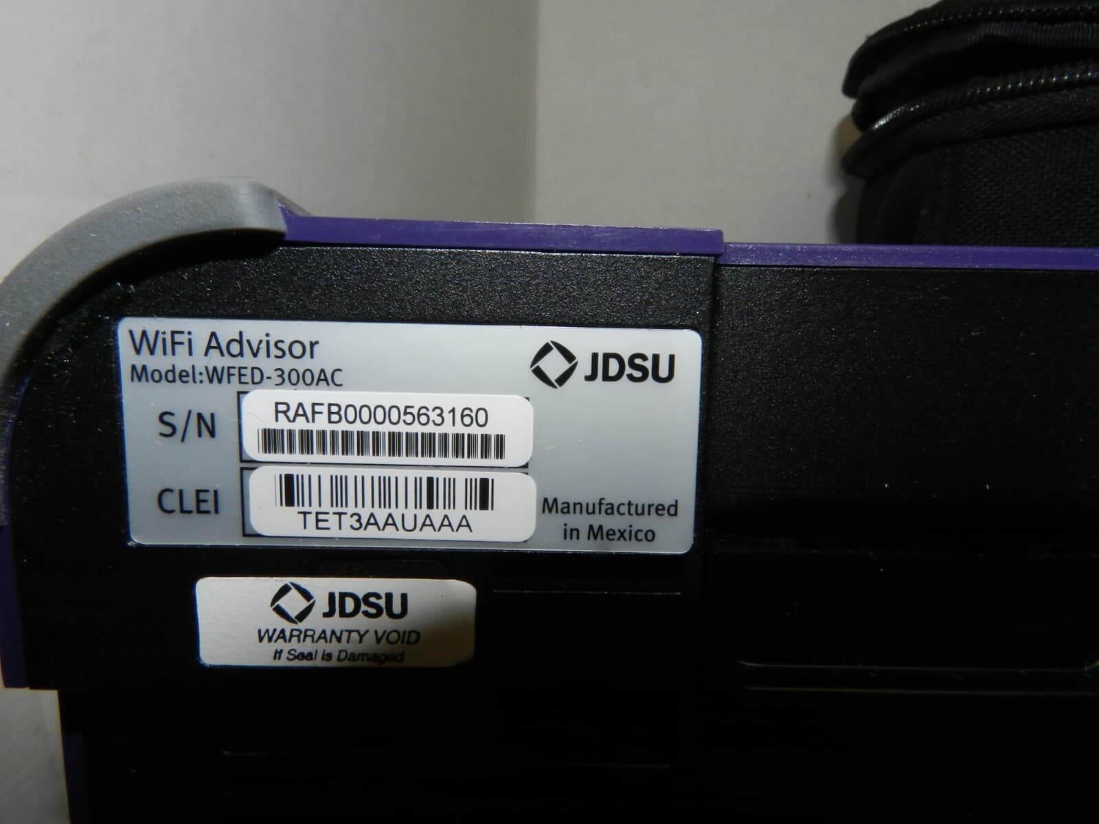 2 JDSU WFED-300AC WiFi Advisor Wireless LAN Analyzer, Battery & Case T14K - Thumbnail 5