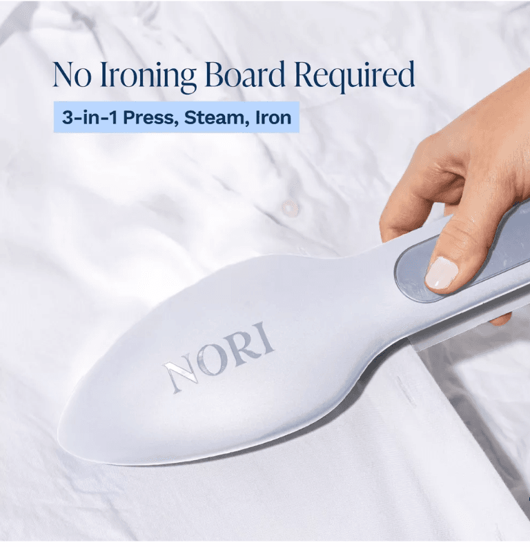 Nori Press Handheld Steam Iron - White 3 in 1 Iron - Press - Steam Portable Y64K - Thumbnail 3