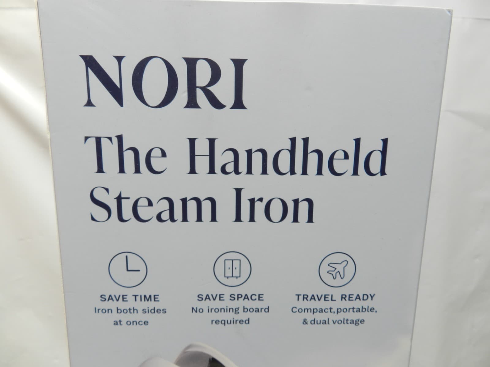 Nori Press Handheld Steam Iron - White 3 in 1 Iron - Press - Steam Portable Y64K - Thumbnail 9