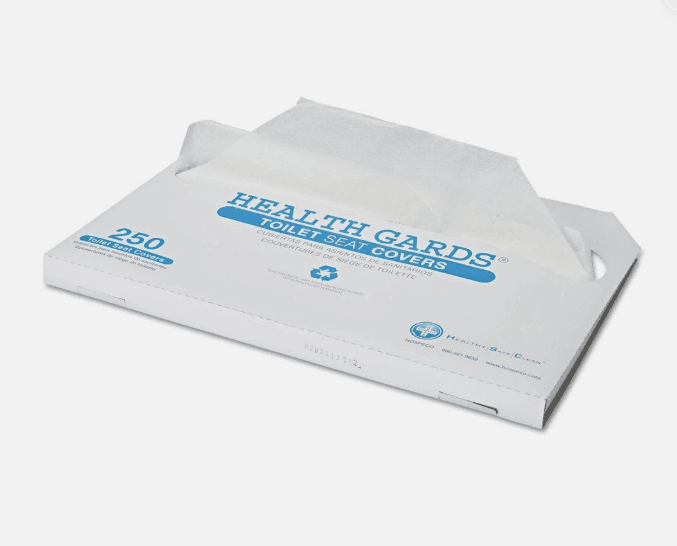 HOSPECO HG1000 Health Gards Half-Fold 14.25" Toilet Seat Covers (1000 CT) L24K - Thumbnail 3
