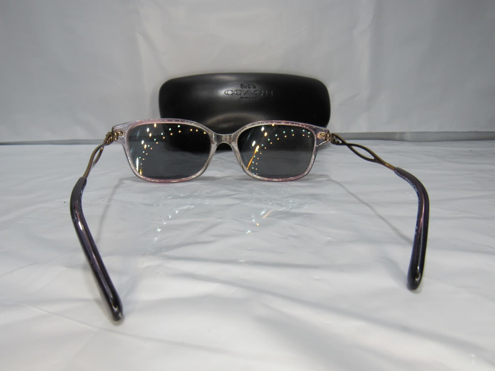 Coach Womens HC6172 Eyeglasses Sunglasses 52/16/140 Gradient Transparent Violet - Thumbnail 3