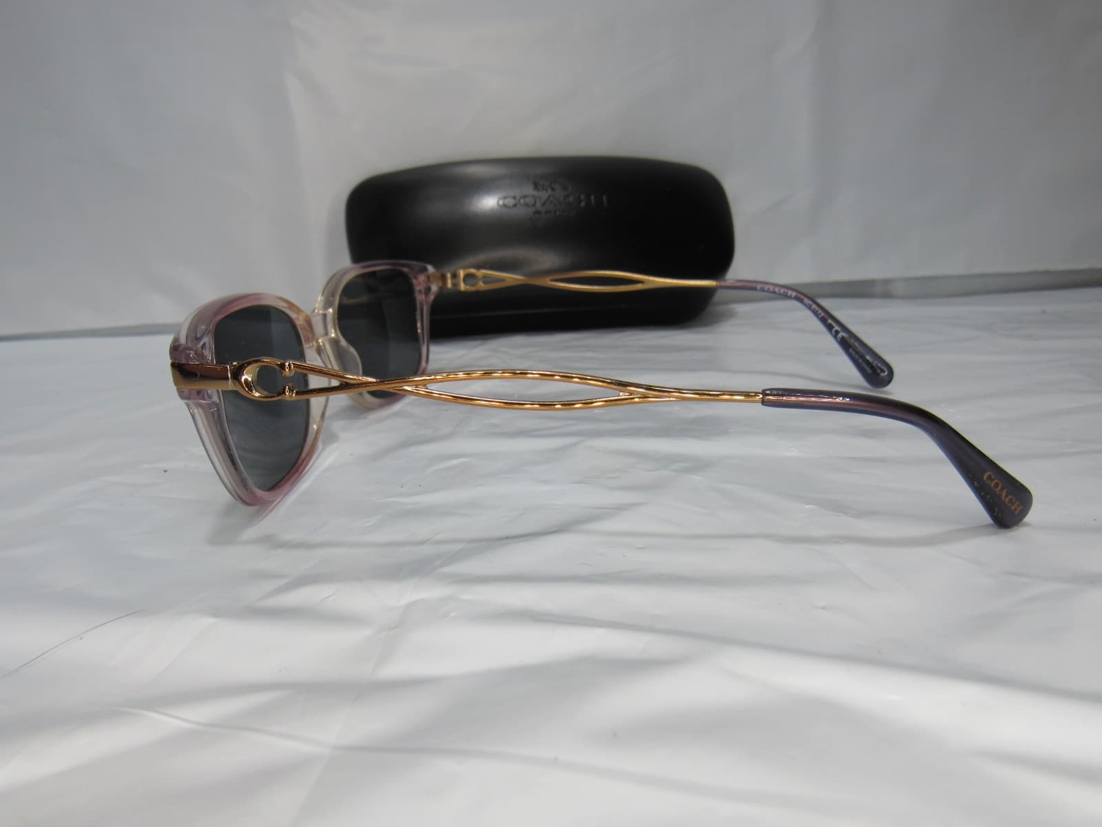 Coach Womens HC6172 Eyeglasses Sunglasses 52/16/140 Gradient Transparent Violet - Thumbnail 4