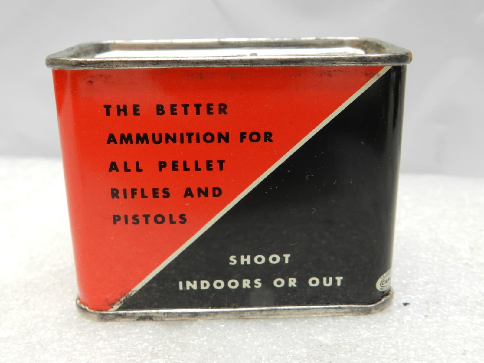 Vintage Unopened Crosman 22 Cal Super Pells FULL Antique Advertising Tin (G45S) - Thumbnail 3