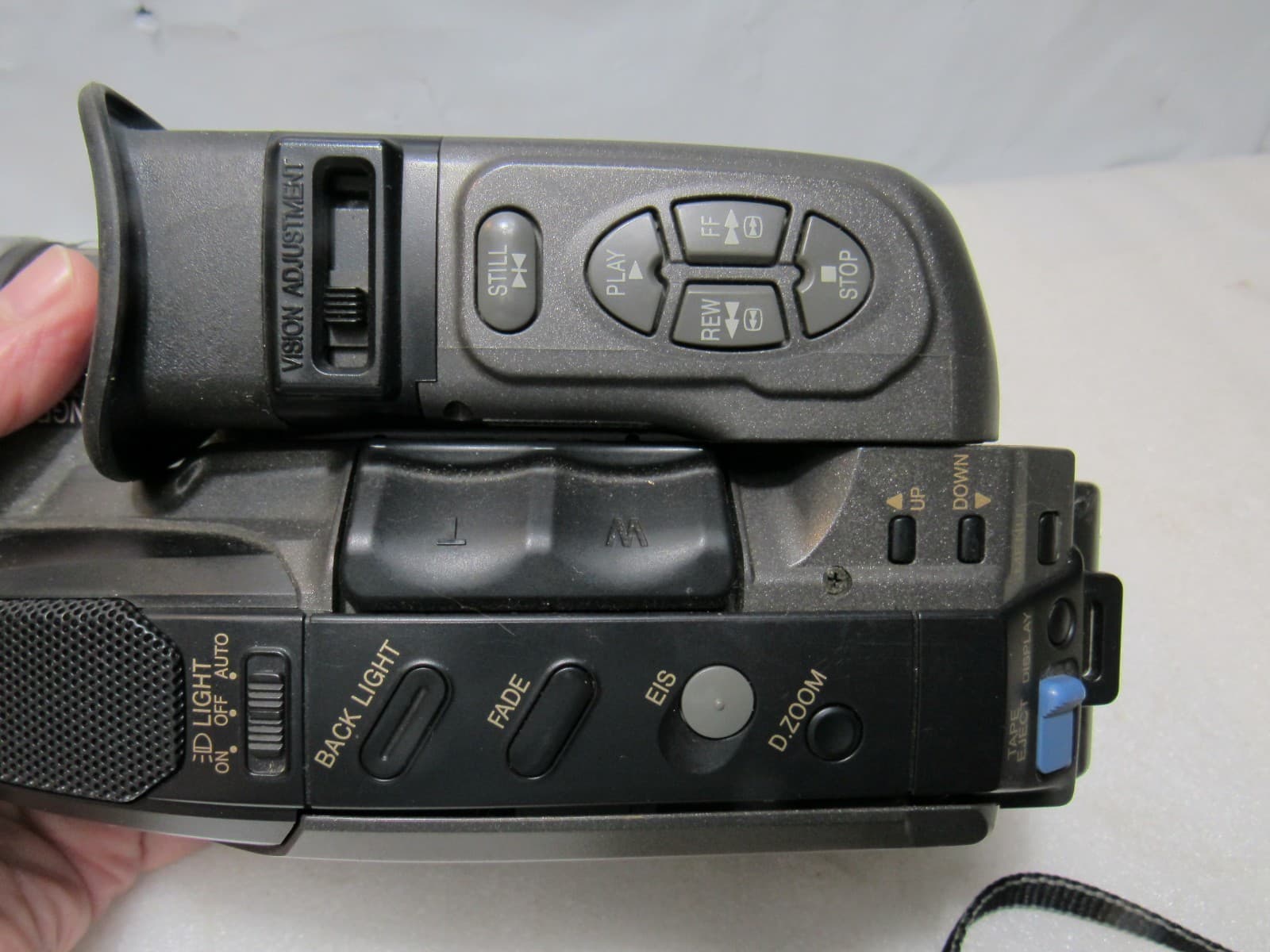 VINTAGE PANASONIC PV-D209D Palmcorder VHSC Camcorder Camera w /manual (J39K) - Thumbnail 9