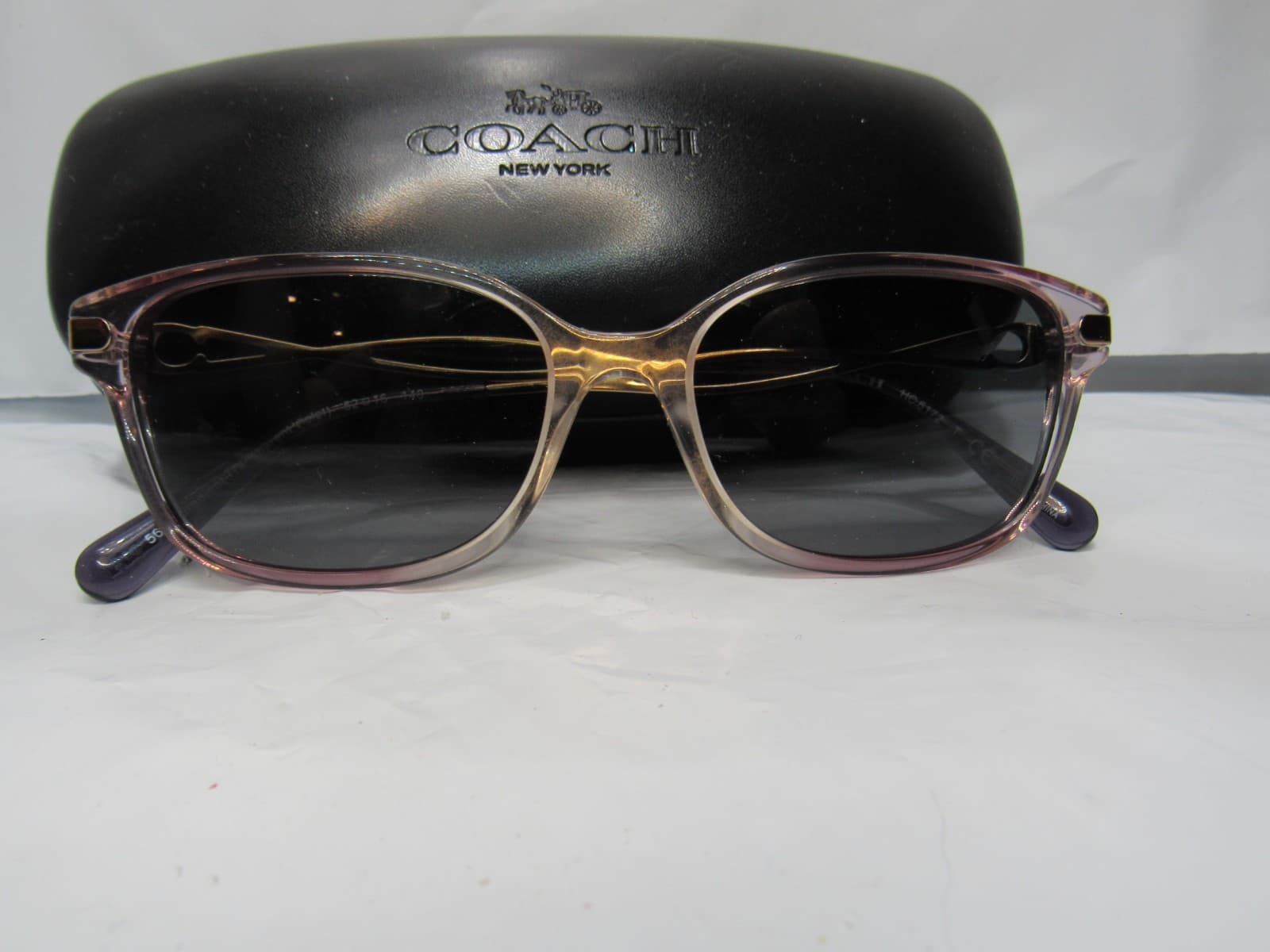Coach Womens HC6172 Eyeglasses Sunglasses 52/16/140 Gradient Transparent Violet - Thumbnail 8