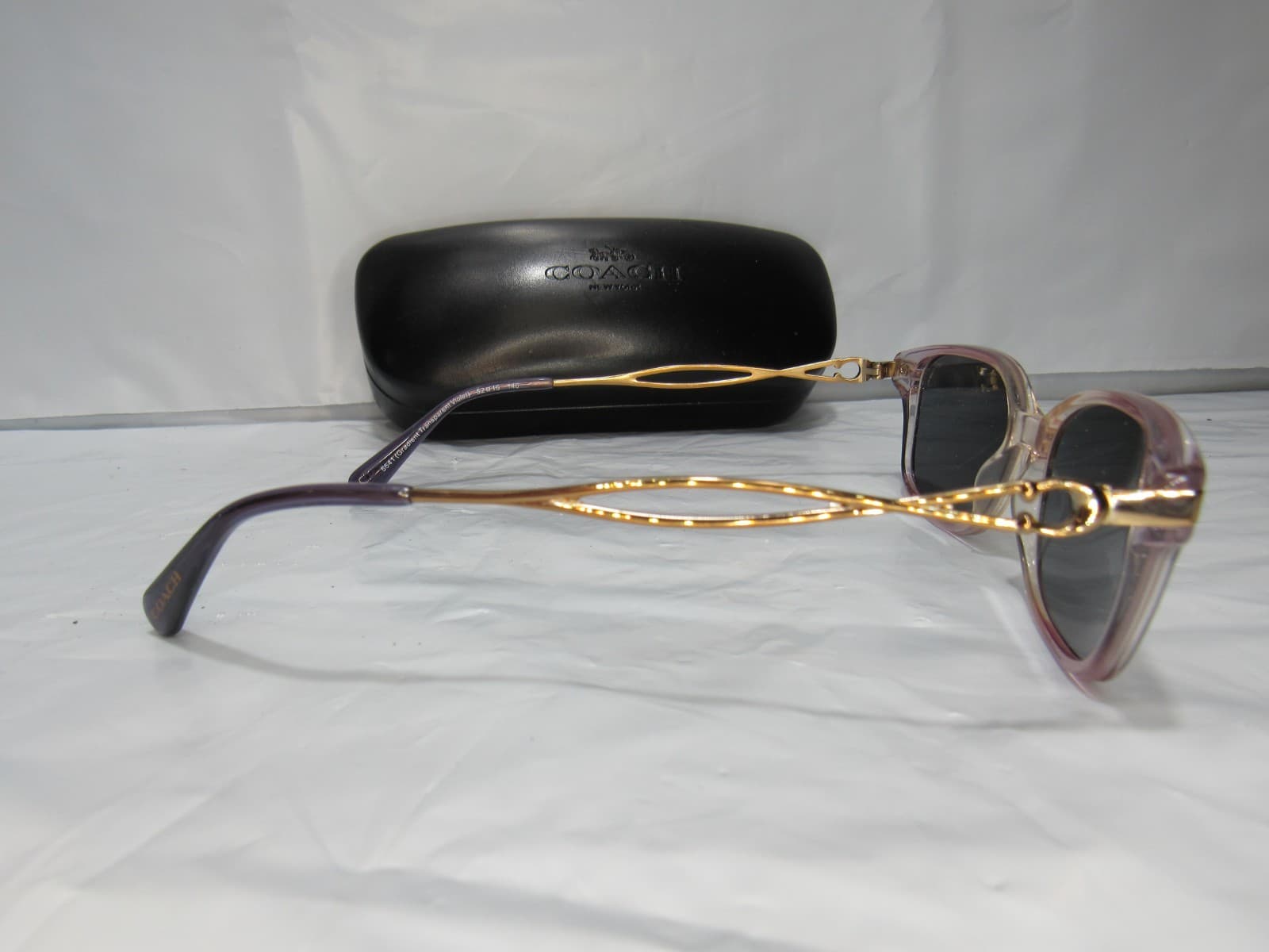 Coach Womens HC6172 Eyeglasses Sunglasses 52/16/140 Gradient Transparent Violet - Thumbnail 2