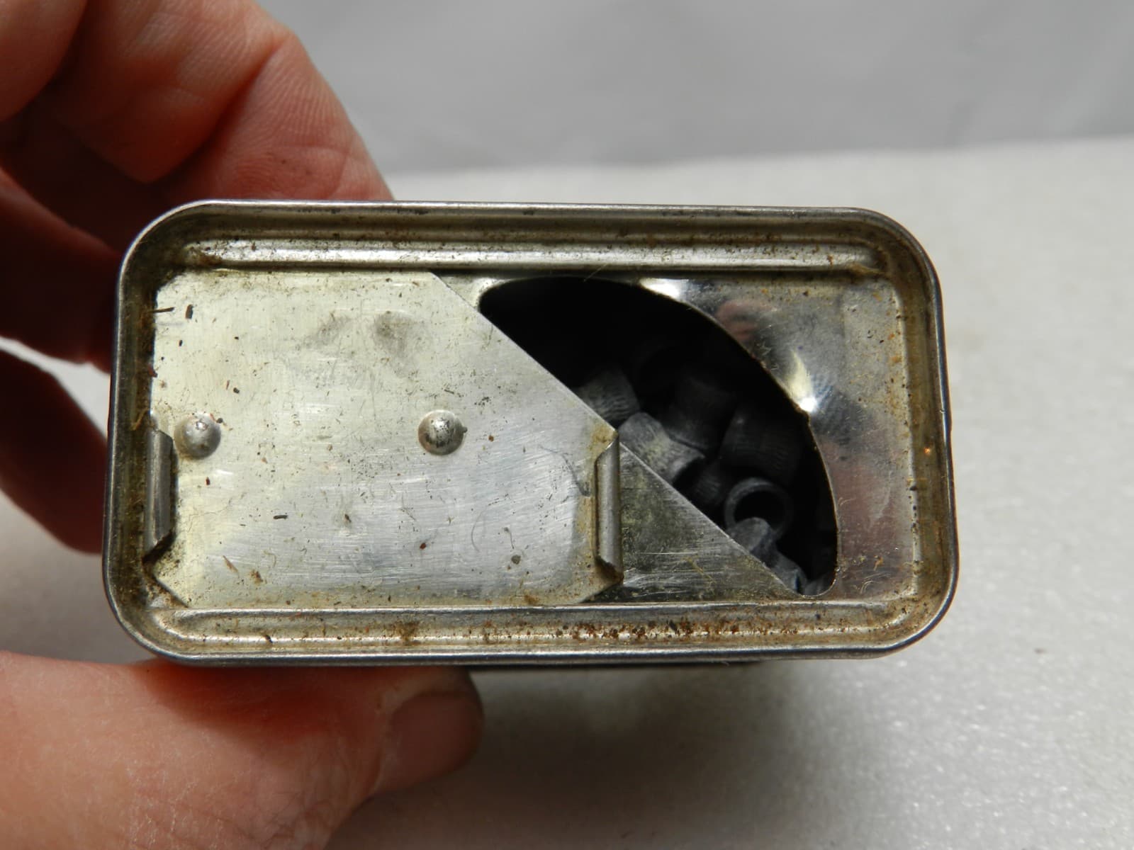 Vintage Crosman 22 Cal Super Pells FULL Antique Advertising Tin (G46S) - Thumbnail 4