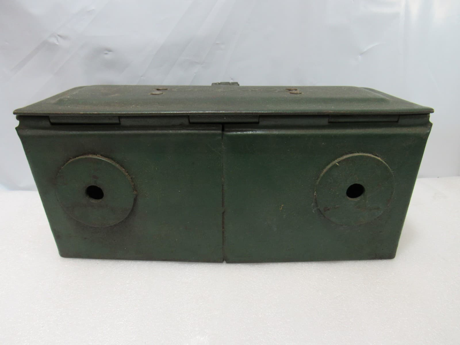 Vintage Antique Original Embossed Green Fordson Tractor Tool Box (F12JJ) - Thumbnail 5