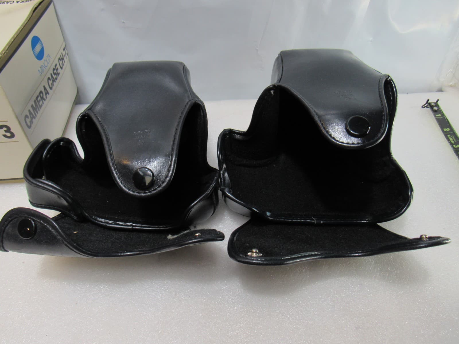Vintage Minolta CF-70 & CF73 Black Leather Camera Case (F9J) - Thumbnail 6