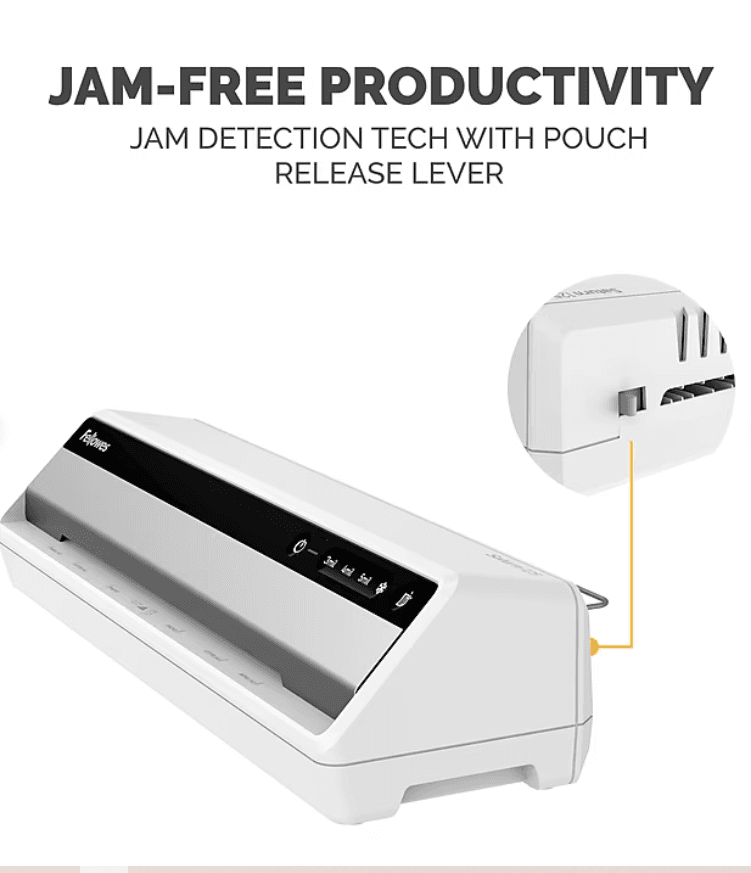 Fellowes Saturn 125 Thermal & Cold Laminator, 12.5" Width, White (5736601) Y74K - Thumbnail 19