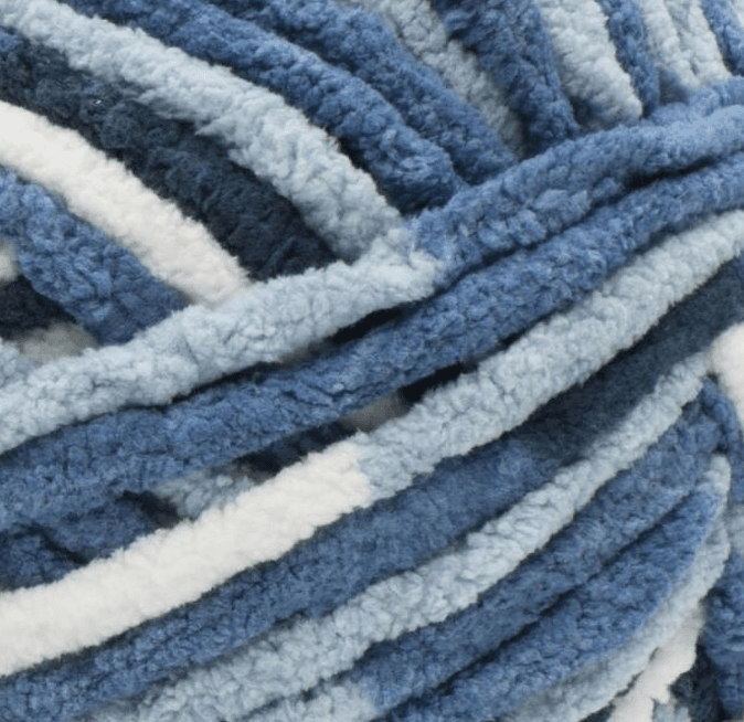 2 Bernat Blanket #6 Super Bulky Polyester Yarn Faded Blues 10.5oz/300g Each L30K - Thumbnail 2