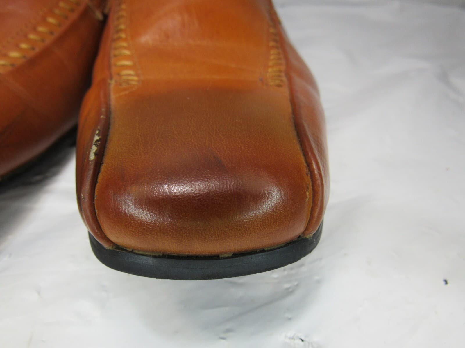 Bruno Marc Men Gordon Leather Classic Dress Shoe Slip On Size 14 brown (P61K - Thumbnail 4