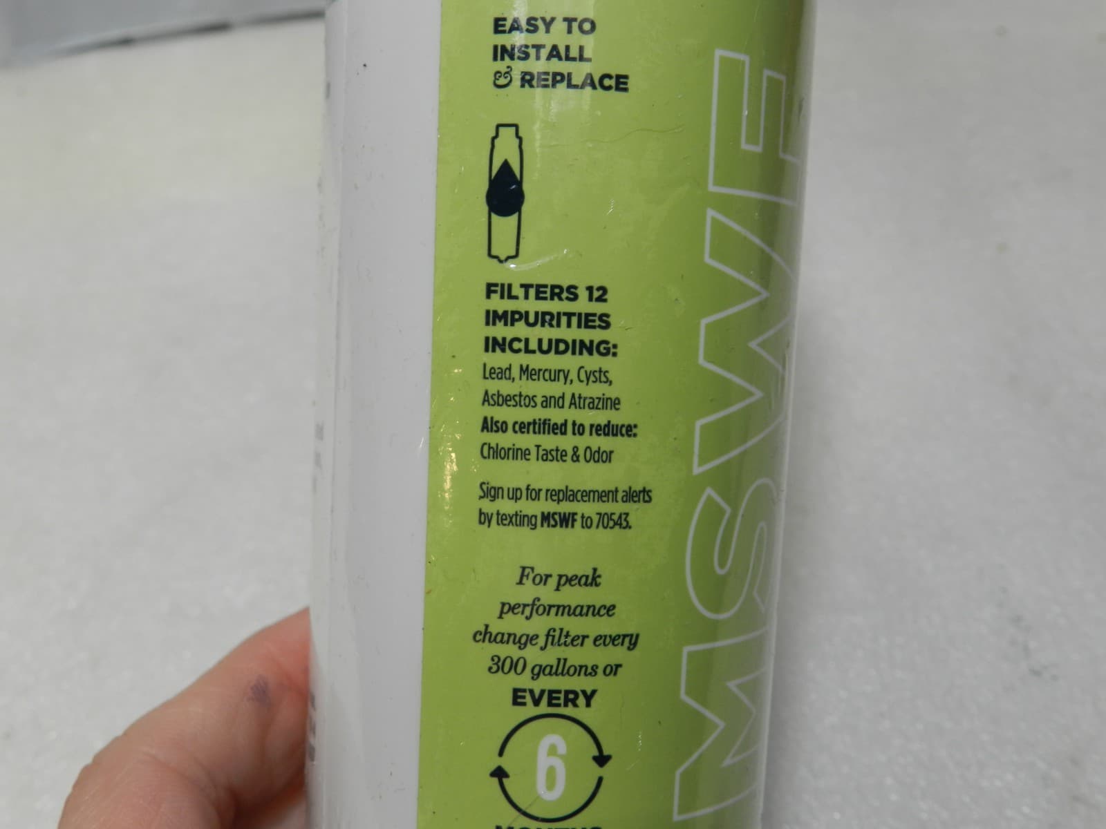 1 GE MSWF Refrigerator Water Filter New Sealed (B39J) - Thumbnail 3