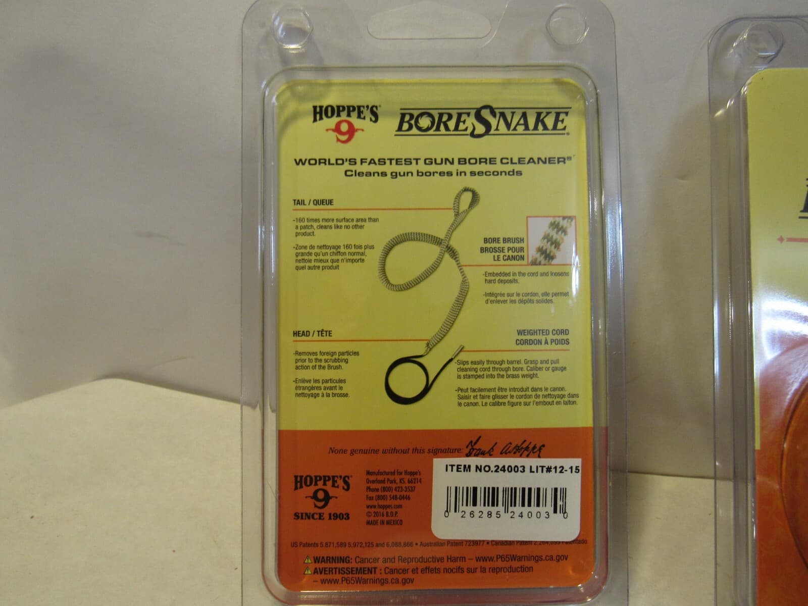3 Hoppe's 24003 BoreSnake Pistol and Revolver Bore Cleaner .40, .41 Caliber s50K - Thumbnail 4
