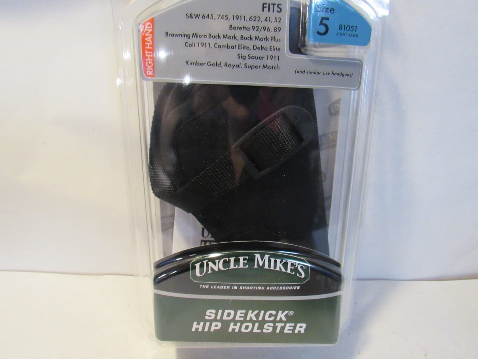 2 - Uncle Mike's Sidekick Hip Holster Size 5 Right Hand RH 4.5-5.5" 81051 S61 - Thumbnail 4